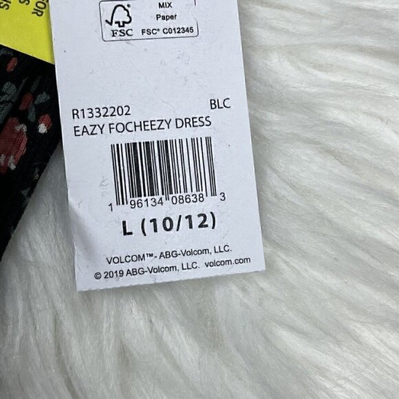 NEW Volcom Girl's Size 10/12 Large Focheezy Dress Cottage Core Floral - Picture 12 of 12